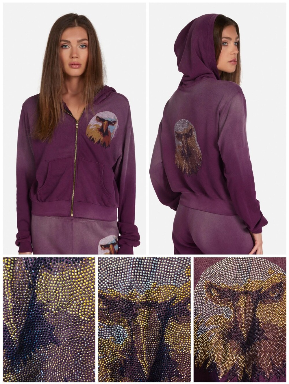 Lauren Moshi Eagle Head lachelle hoodie